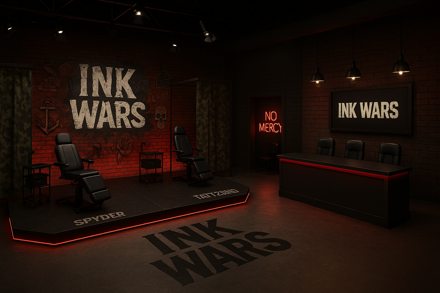 Ink War tattoo studio set